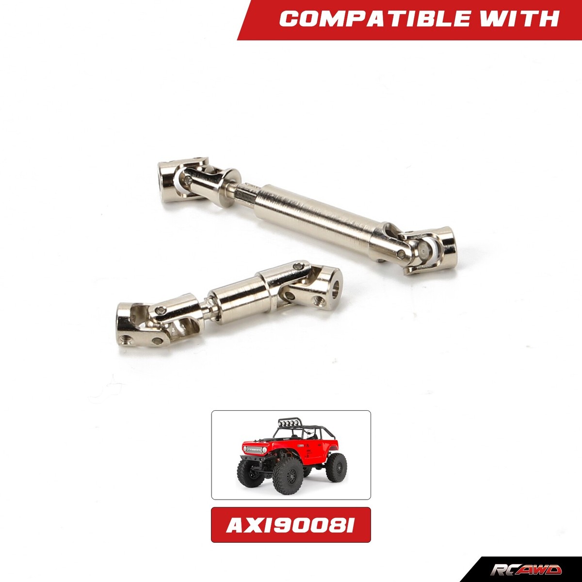 RCAWD AXI31611 Center Drive Shaft For Axial 1/24 SCX24 Deadbolt