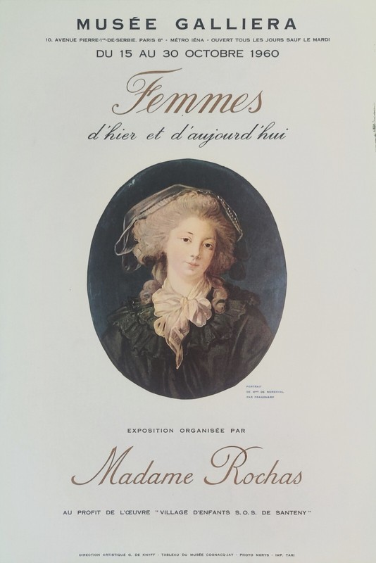 Exposition "Femmes d'hier et d'aujourd'hui" — Affiche originale d'exposition - Femmes d'hier et d'aujourd'hui - Musée Galliera