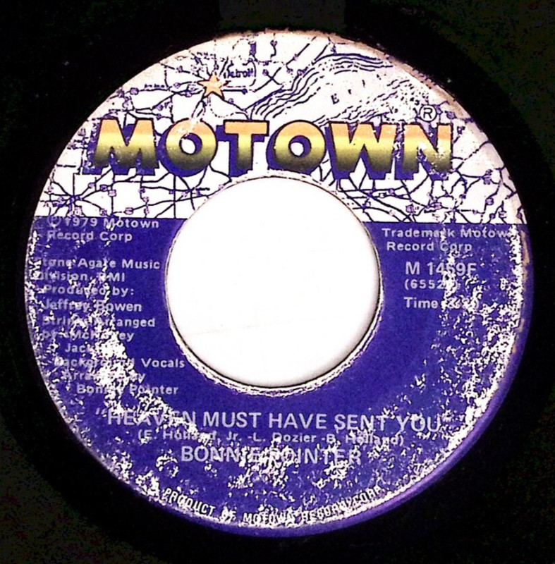 BONNIE POINTER – HEAVEN MUST HAVE SENT YOU MOTOWN RECORDS VINYL 45 80-77