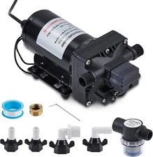 Water Pressure Booster Pump 110/115V 3.5/5/5.5GPM On Demand Water Diaphragm Pump
