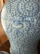 Chinese Vase ,Double Happiness Luck Vase,Chinese Blue  & White Vase