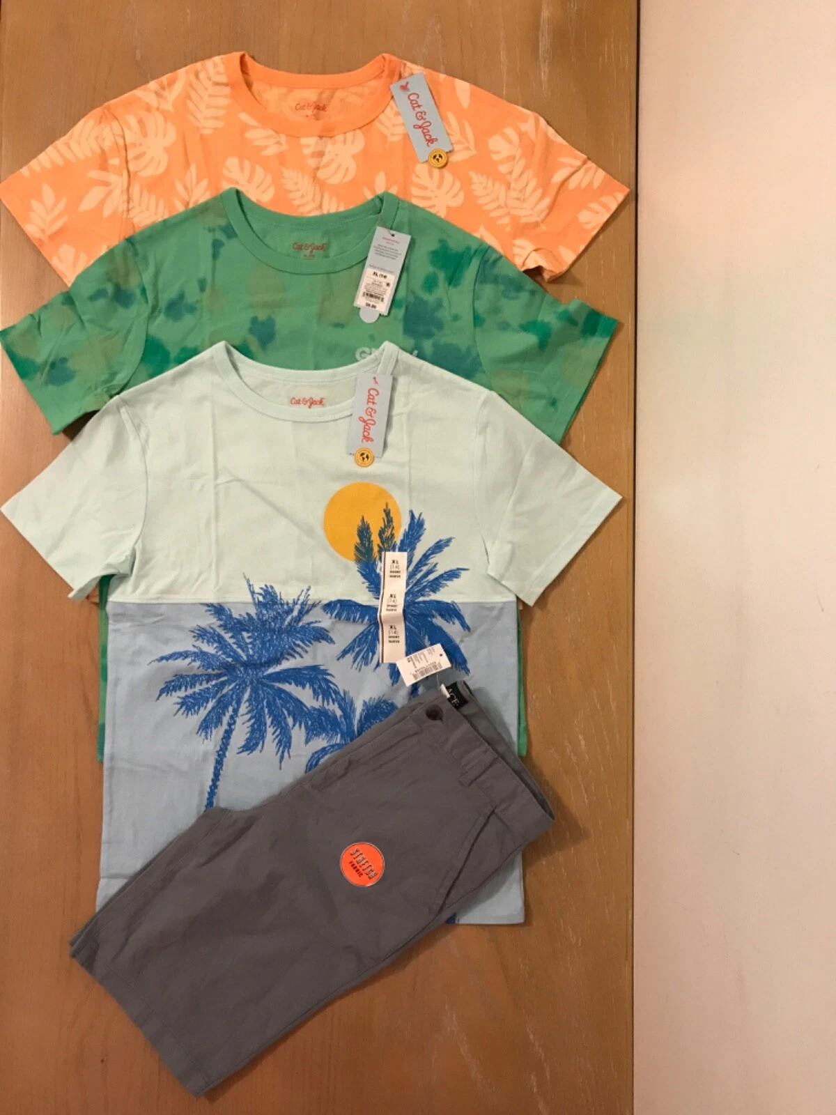 New! Cat & Jack, The Children's Place, Boys Summer Clothing Lot of 4 Size 14