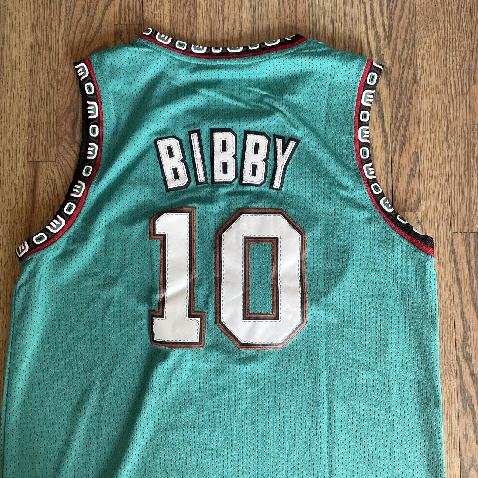 Mike Bibby Vancouver Grizzlies Jersey #10 Med L+2, Adidas Hardwood