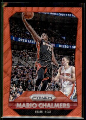 2015-16 Prizm Ruby Wave Mario Chalmers Miami Heat #104 330/350