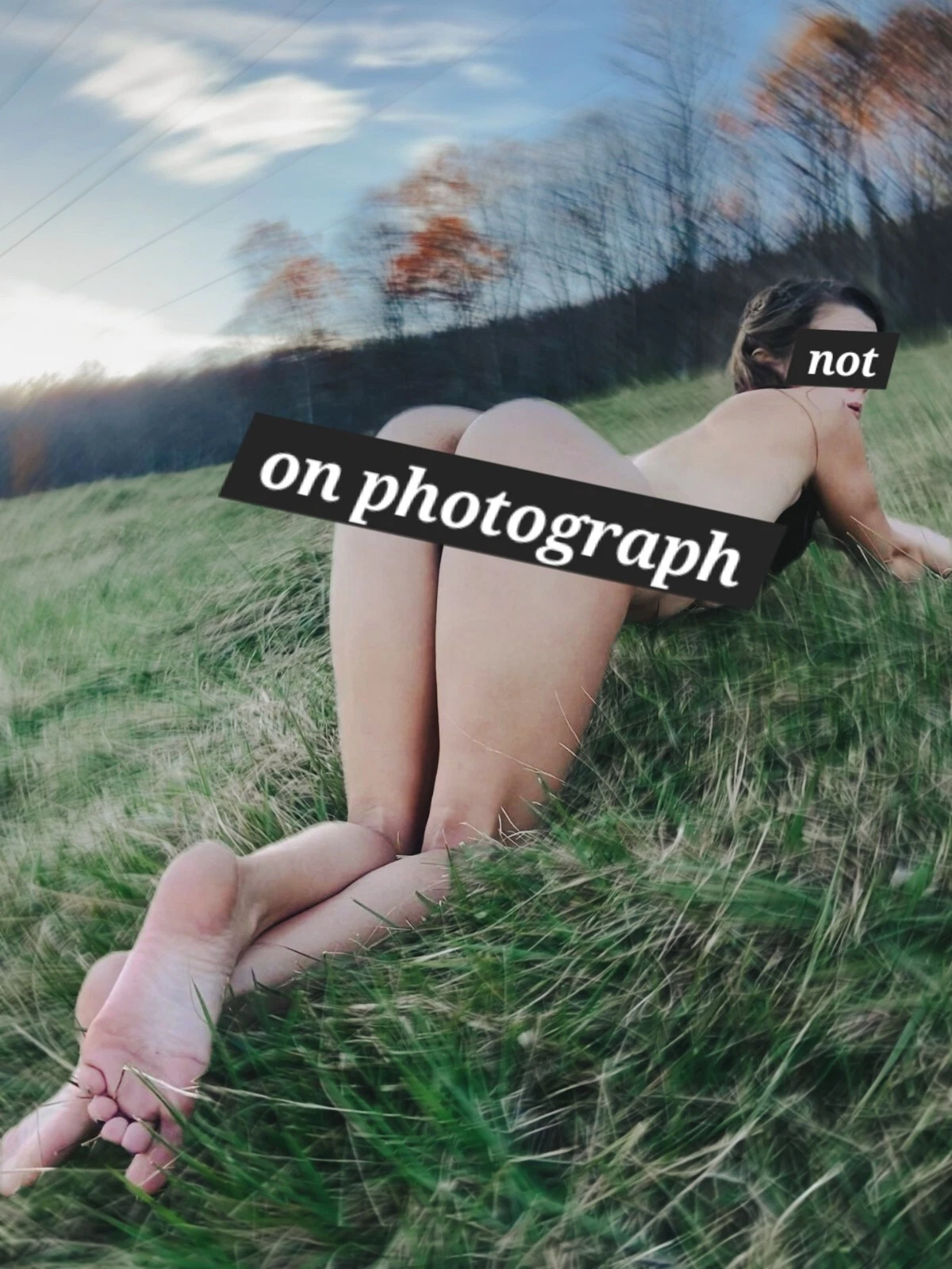 Fine Art Nude Woman Model Outdoors in the Grass Nature Photograph 4x6 5x7