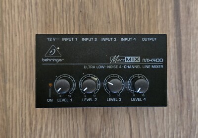 Behringer MicroMix MX400 Ultra Low-Noise 4-Kanal-Line-Mixer