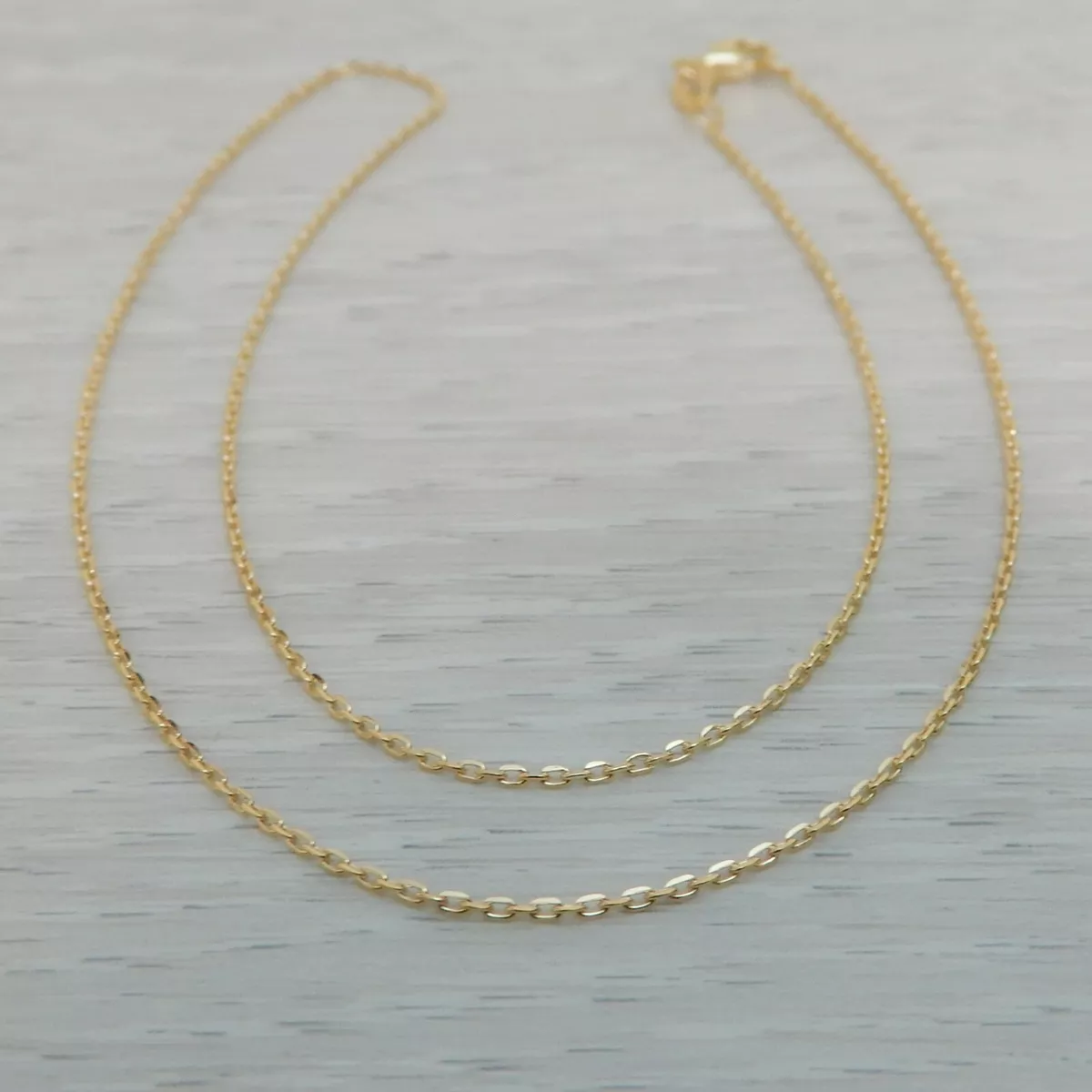 9k solid cheap gold necklace