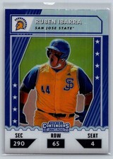 2021 paini elite extra edition baseball ruben ibarra college tickets optic holo