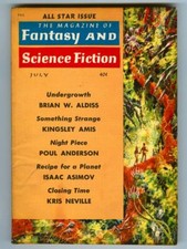 Rare July 1961 Magazine of FANTASY & SCIENCE FICTION! Anderson! Asimov! Neville!