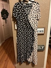 Lane Bryant Animal Print Wrap Dress Short Sleeve Women’s Size 14/16