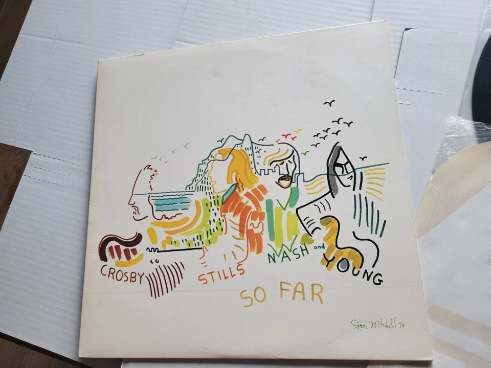 CROSBY STILLS NASH & YOUNG - So Far 1974 FOLK COUNTRY ROCK Neil Young EX/NM- - Image 2 of 4