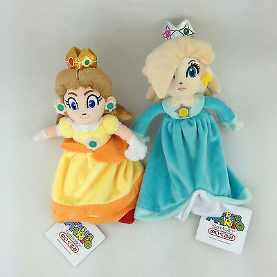 3X Super Mario Bros Princess Peach Daisy Rosalina Plush Toy Stuffed Animal 7"