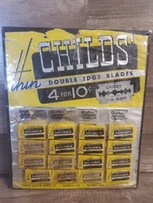 Vintage Childs' Double Edge Razor Blade Store Display 10"X 12" RARE 
