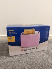 Image of Russell Hobbs Eden 2 Slice Toaster Raspberry Pink| BRAND NEW| Free Postage 📦 ✅ 