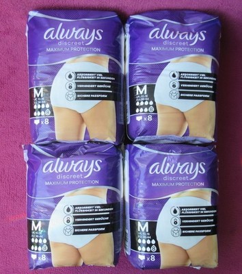 32 Pants Always discreet Maximum Protection Gr M 36-44 Inkontinenz Höschen Winde