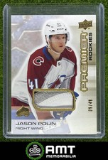 Jason Polin 2024-25 Upper Deck Premier 9/49 Patch Gold Avalanche