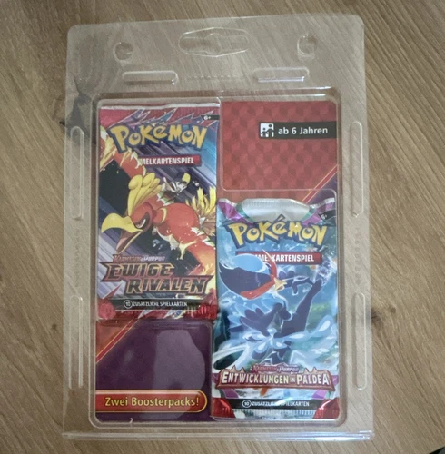 Pokémon Sammelkartenspiel 2 Boosterpacks Ewige Rivalen & Paldea-Entwicklungen DE