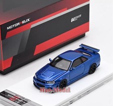 MH 1/64 Nissan Skyline GTR R34 Z TUNE Model Car Alloy Gifts Birthday Display toy