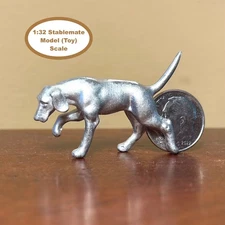 HORSING AROUND Stablemate 1:32 Model Scale RUNNING FOXHOUND ~ Cast Pewter Dog