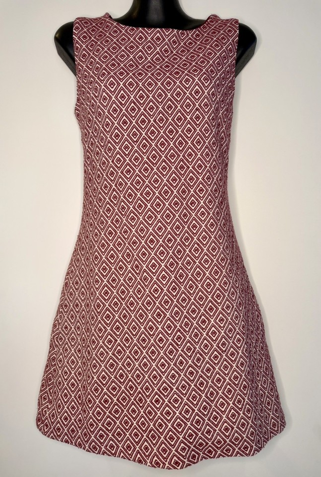 Princess Highway Geometric Print Mini Shift Dress Mod Sleeveless AU 8