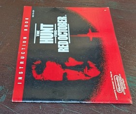 Aut&eacute;ntico Nintendo NES The Hunt For Red October Manual de instrucciones *SOLO*