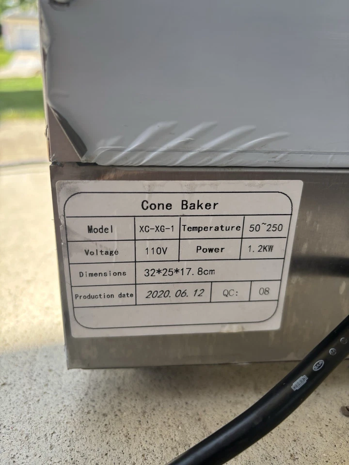 Máquina comercial eléctrica de acero inoxidable para hacer helados huevos gofres cono 110 V Foto 4 de 4