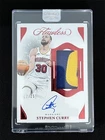 2024-25 Panini Flawless Stephen Curry #VPA-SCW Patch Jersey Ruby Auto /15