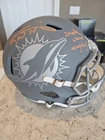 RICKY WILLIAMS SIGNED AUTO MIAMI DOLPHINS FULL SIZE SLATE REPLICA HELMET
