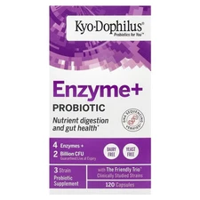 Wakunaga - Kyolic Kyo Dophilus Probiotics Plus Enzymes 120 Capsules Dairy-Free,