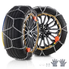 Snow Chains for Truck Pickup SUV Set of 2 LT275/70R17 LT285/70R17 275/65R18