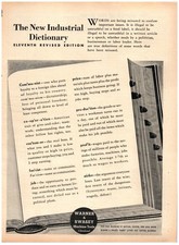 PRINT AD, 1947 Warner & Swasey Machine Tools New Industrial Dictionary Communist