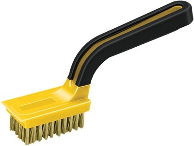 Soft Grip Wide Brass Stripper Brush Metal Burnishing Rust Paint Removal Tool