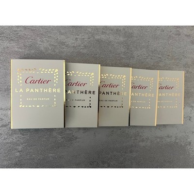 5x Cartier La Panthere Eau de Parfum EDP 1.5 ml - .05 fl oz Travel Size Samples