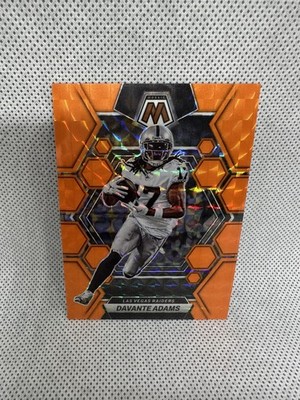2023 Panini Mosaic Davante Adams Orange Fluorescent Prizm /25