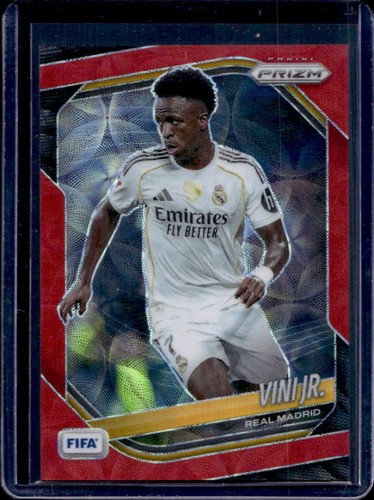 2025-26 Panini Prizm FIFA Vini Jr. Choice Red Prizm #/88 Real Madrid
