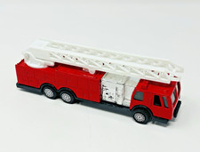 TootsieToy Fire Truck Aerial Ladder Fire Engine Red Metal White Trim