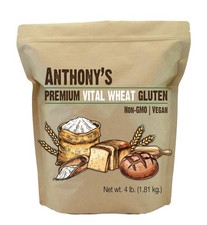 Anthony's Vital Wheat Gluten, 4 lb, Vegan, Non GMO, Keto 64 Ounce Pack of 1