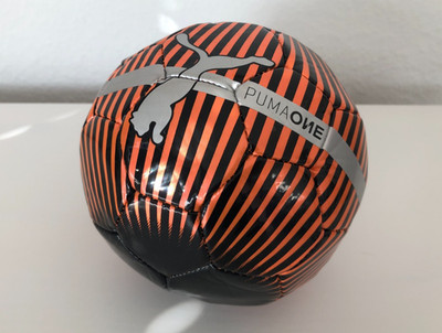 PUMA Mini Ball - Miniball - Puma One - Schwarz Orange - Neu und unbespielt