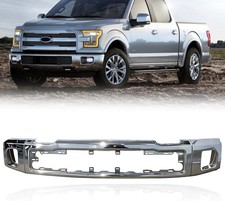 Front Bumper Face Bar Compatible with 2015-2017 Ford F-150 F150 with Fog Light C