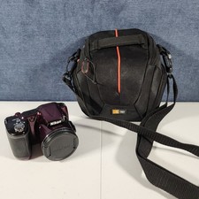 Nikon COOLPIX L830 16.0MP 34x optical zoom Digital Camera - Red with case - READ