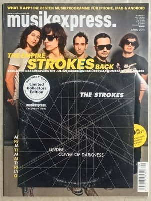 Musikexpress THE STROKES - Under Cover of Darkness 7'' Vinyl + Heft April 2011