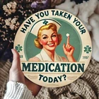 Vintage Pharmacy Tin Metal Signs Home Décor Retro Nurse & Medication Question