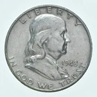 Better 1948-D US Franklin 90% Silver Half Dollar Coin Collection Set Break *733
