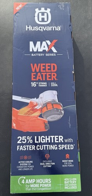 #ad NEW Husqvarna 320iL MAX Battery Trimmer Complete Kit with Battery Charger $157.25