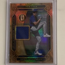 Panini Chronicles Gold Standard Ricky Tiedemann Rookie Relic Gold /99 Blue Jays…