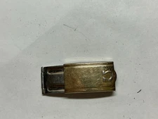 Vintage  Omega  Clasp 14k G.F. Yellow Stainless Steel Hinge  Made In USA 