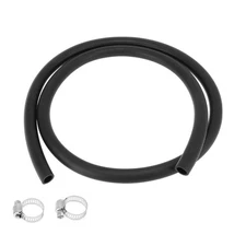Oil Hoses 14/19mm 1.5m Black 1 Set of 2 Irrigation Clamps