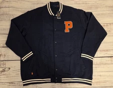 Polo Ralph Lauren Men's 2XB RL Fleece Graphic Varsity Jacket NWT Navy