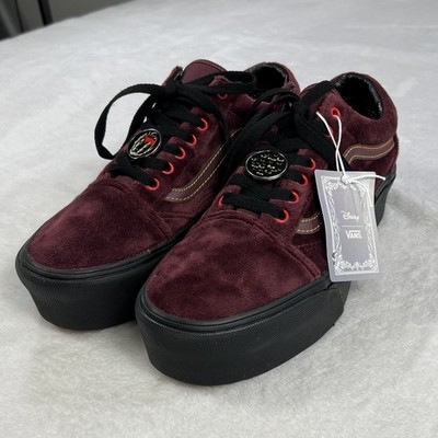 Vans Disney Old Skool Stackform Poison Apple Snow White Velvet Size 10 Platform