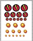 Vintage/Classic Style Gi Joe/Super Joe Logo Stickers Set - Various Sizes /Glossy